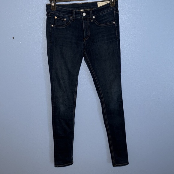 Rag & Bone Womens Dark Wash Skinny Jeans Bedford Size 27. B3 - Picture 2 of 7
